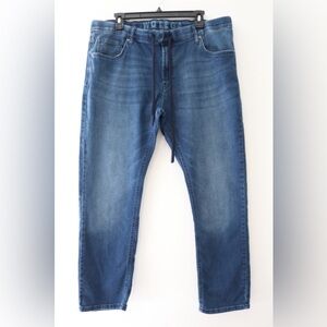 Wotega Blue Slim Fit Jeans with Worn-In Look Size 38 x 30